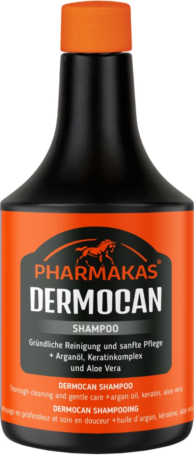 Szampon dla konia Dermocan, oczyszczający, 500 ml, Pharmakas Horse Fitform - Cavalo